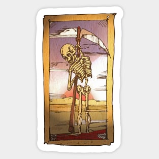 Macrabre tarot Card of the River Styx Sticker